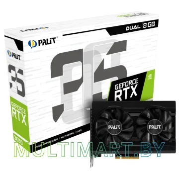 Видеокарта Palit GeForce RTX 3050 Dual 8GB GDDR6 (NE63050018P1-1070D) картинка 7